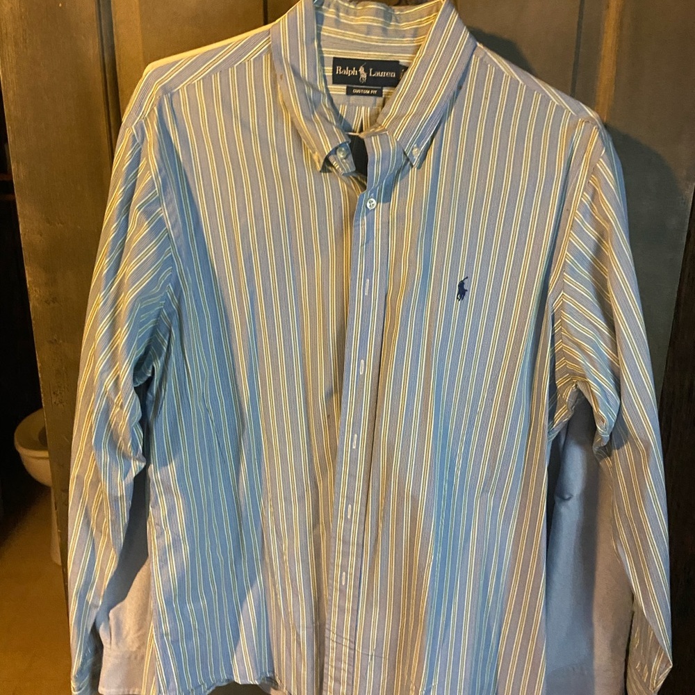 3 Ralph Lauren Men's long sleeve button up shirts